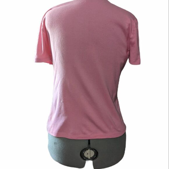 Liz Claiborne Pink & Brown V-Neck Pima Cotton T-shirt Set, Large - Picture 3 of 12